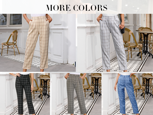 grace karin women dress pants straight legs pants