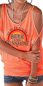 The Only B.S I Need is Beer and Sunshine T Shirt 