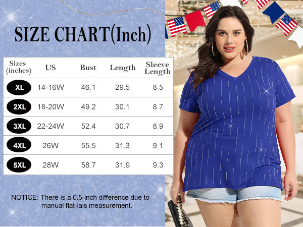 Ritera Plus Size Sparkle Sequin Tops for Women Shimmer Glitter V Neck Blouse Short Sleeve Party