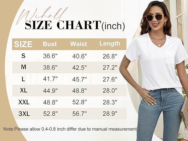 wiholl size chart