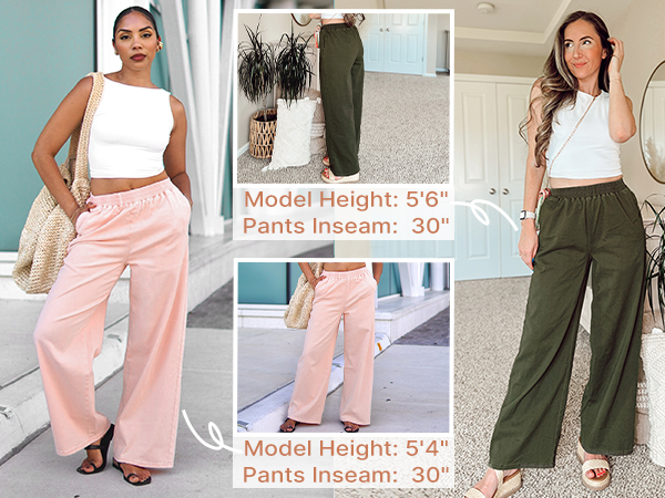 GRAPENT Women''s Business Casual Work Pants with Pockets Relaxed High Waisted Wide Leg Trousers