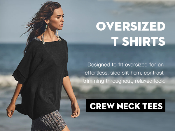 Casual Summer Crew Neck Tees