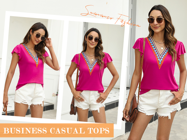 casual tops for women