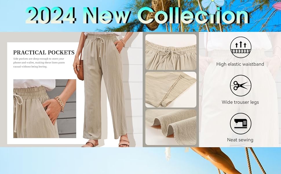 women''s linen pants