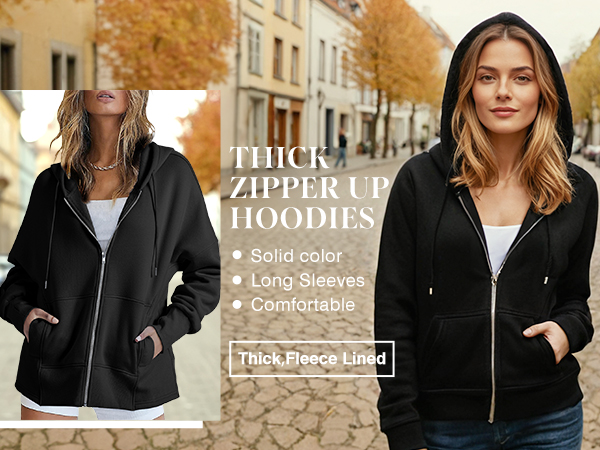 Womens Thick Hoodies