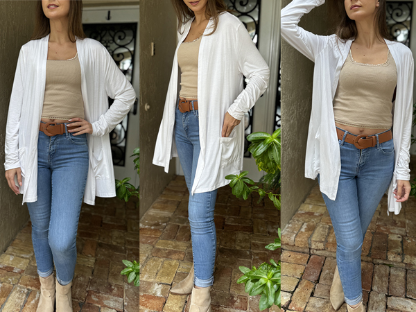 open front cardigan