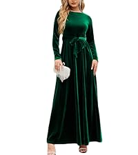 Emerald green velvet dress