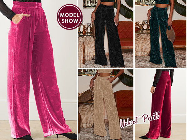 chritsmas Velvet pants