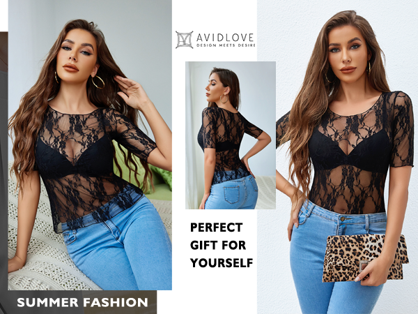 women mesh top