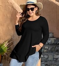 black tunic tops