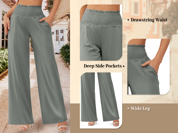 women wide leg pants