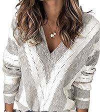 Deep V Neck Sweaters