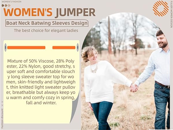 Batwing Sleeve Knitted Pullovers