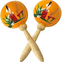 maracas mini kids adults party favors fiesta musical instruments wooden para ninos set mexican