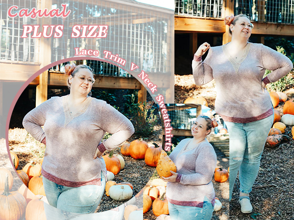 Womens Plus Size Split Hem Shirts