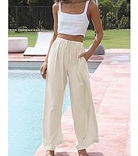 Flowy Cotton Linen Pants