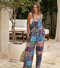 Bohemian Floral Loose Jumpsuit