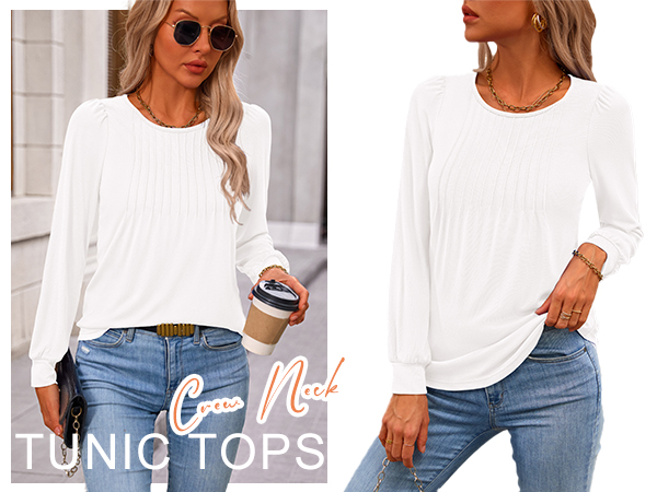 white tunic tops