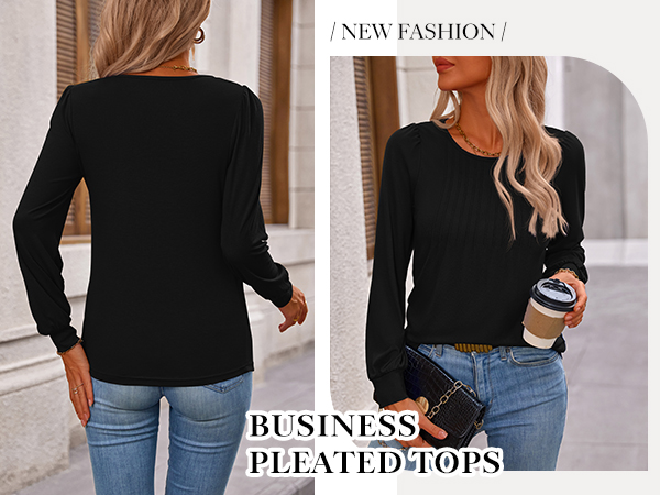 black tunic tops