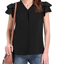 Women&#39;s Summer Dressy Chiffon Blouses