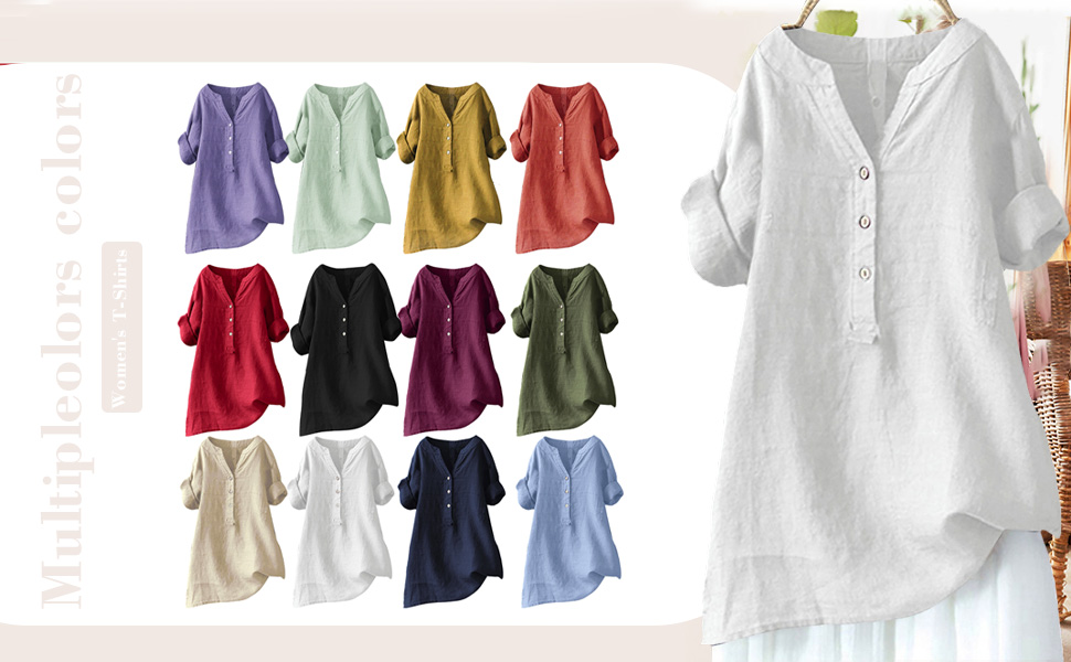 linen blouses for women