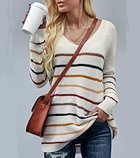 womens striped sweaters