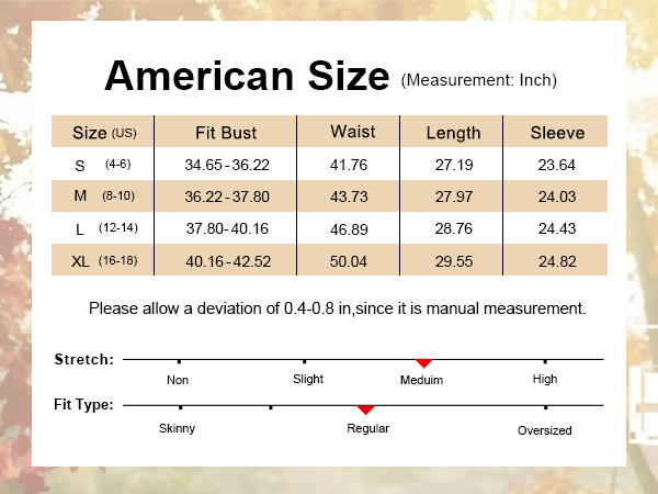 size reference