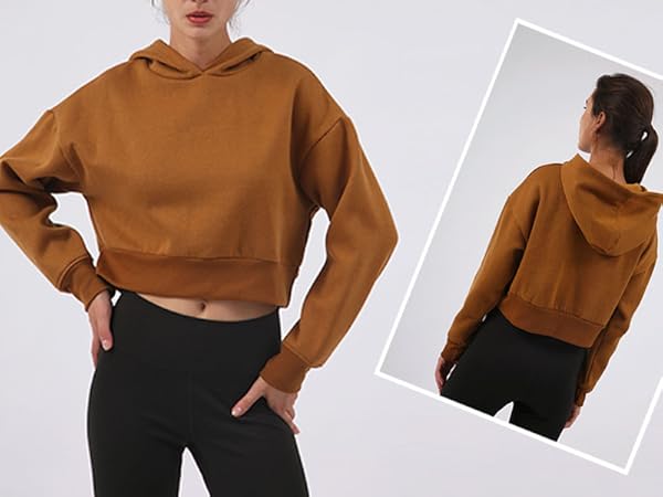 cropped hoodie