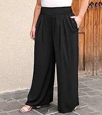 plus size wide leg pants