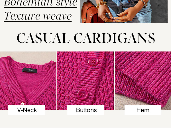 casual cardigans