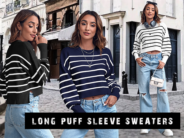 saodimallsu oversized cropped sweaters for women