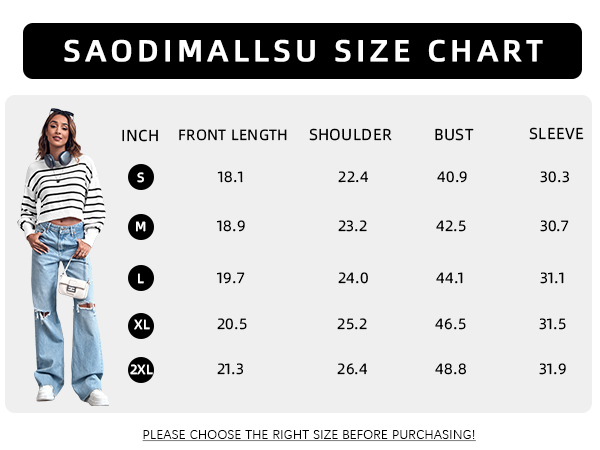 saodimallsu oversized cropped sweaters for women