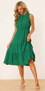 Tiered Midi Dress