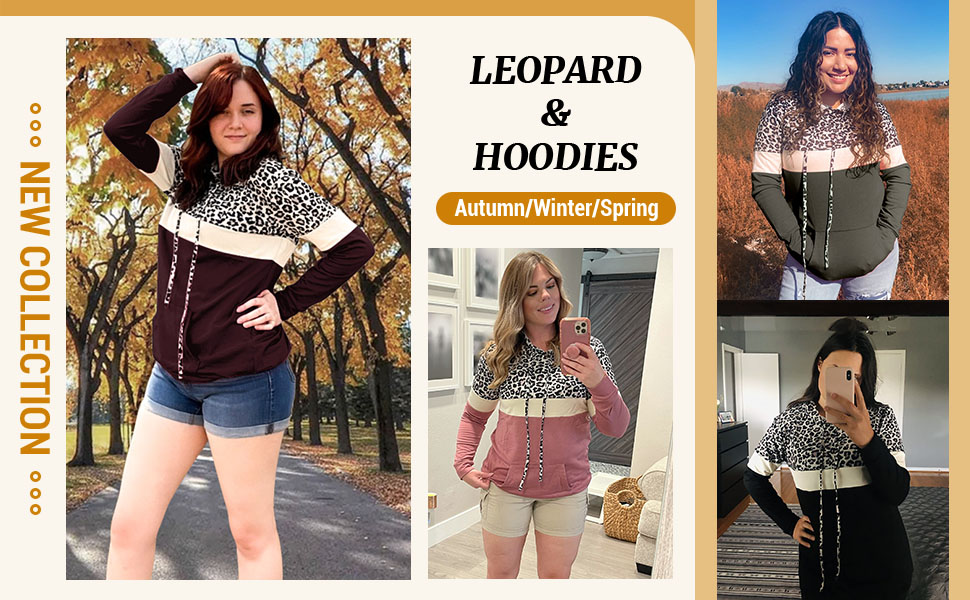 leopard hoodie for women