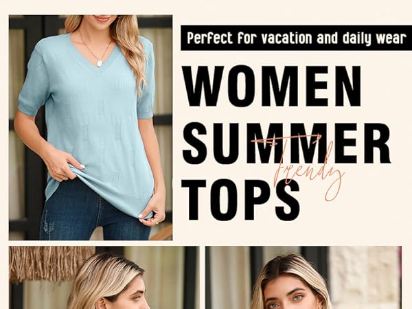 short sleeve tops for women