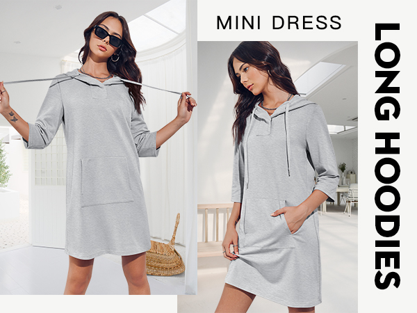 Fisoew Womens Hoodies Dress