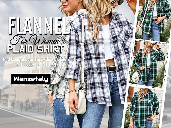 Womens Plaid Shirts