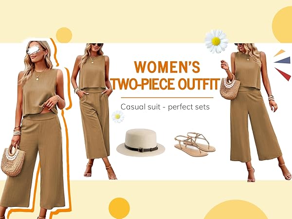 Womens Summer 2 Piece Outfits