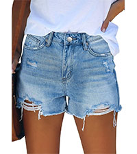 Angerella Blue jean Shorts for Women Summer