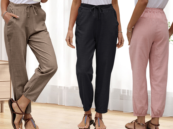 linen trousers