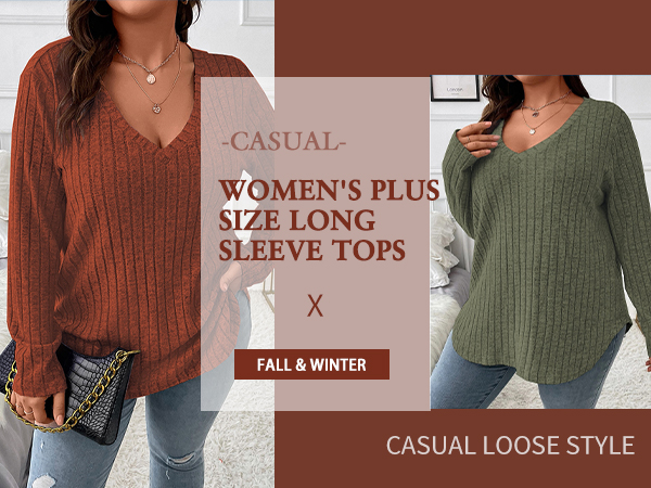 plus size v neck sweaters