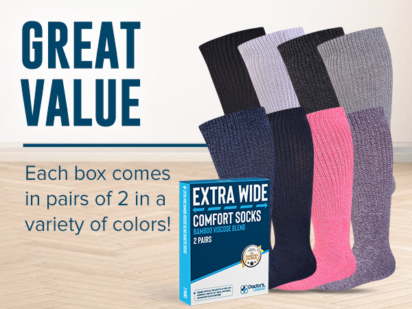 Doctor''s Select Extra Wide Diabetic Socks