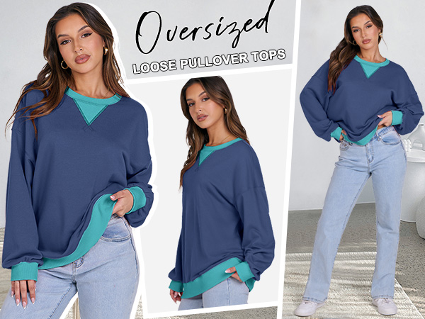 ANRABESS Oversized Sweatshirt Hoodie for Women