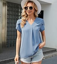 blue blouse for women