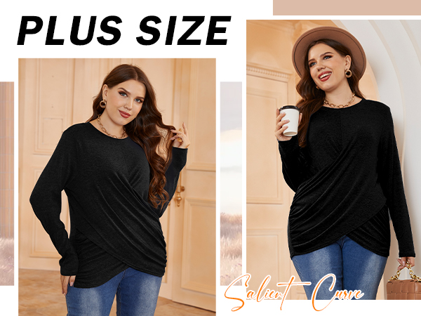 Womans Clothing Trending Fall Tops Cute Tops For Women Fall Ruched