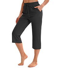 women linen capri pants