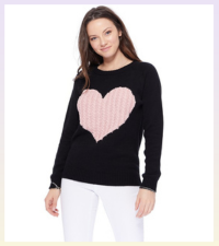 mk3506 heart knit pullover