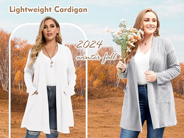 Plus Size Cardigans