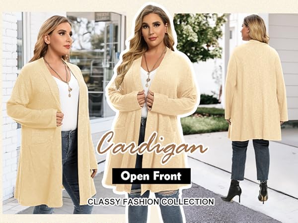 Open Front Cardigan