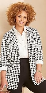 Liz & Me Ponte Knit Blazer